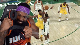I Broke My Headsets Because Of This Scripted Game! Lakers vs Bucks Playoffs NBA 2K20 Ep 44