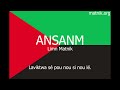 ansanm pawol limn matnik martinique anthem lyrics paroles hymne de la martinique