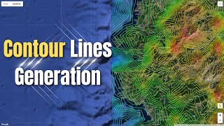 How to extract contour Lines from Contour Map Creator website