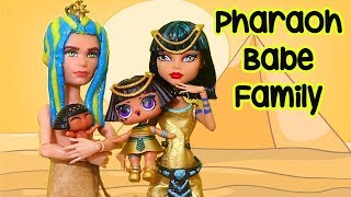 Sniffycat Barbie Families ! The PHARAOH BABE FAMILY Treasure! Toys and Dolls Fun for Kids