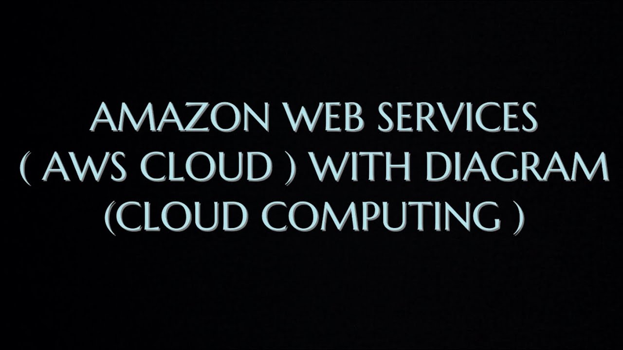 Amazon Web Services Cloud (AWS Cloud) With All Its Services Detailed ...