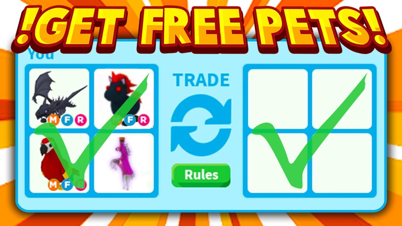 GIVING PEOPLE FREE PETS IN ADOPT ME! How To Get Free Legendary Pets In ...