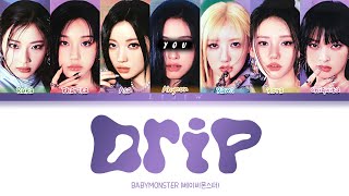 BABYMONSTER || DRIP but you are Ahyeon (Color Coded Lyrics Karaoke)