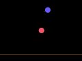 2-body simulation in my physics engine PyBox