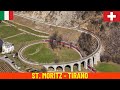 Winter Cab Ride St. Moritz - Tirano (Rhaetian Railway, Bernina railway line - Switzerland, Italy) 4K