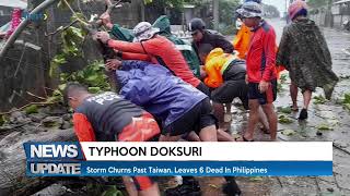 TYPHOON DOKSURI   STORM CHURNS PAST TAIWAN, LEAVES 6 DEAD IN PHILIPPINES   TRUST TV