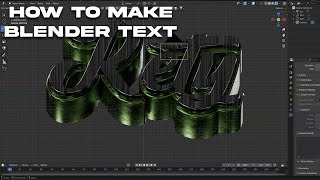 BLENDER TEXT TUTORIAL (FIVEM GFX)