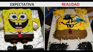 Las 15 peores expectativas vs realidad de pasteles en tu cumpleaños