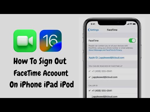 IOS 16 How to Log Out of FaceTime Account on iPhone iPad iPod