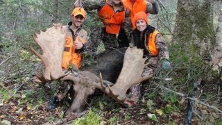 Chasse à l'orignal 60 pouces / Record moose 60 inches New-Brunswick Chassomaniak.com