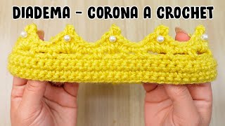 🌈Diadema CORONA Tejida a Crochet | crochet headband | VINCHA - TURBANTE - TIARA❣ PASO A PASO