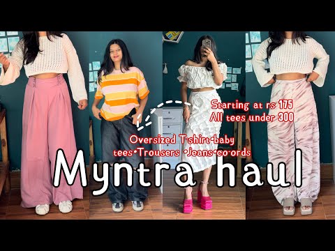 Enorme camiseta extragrande de Myntra •Camisetas para bebés •jeans y conjunto de conjunto