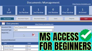📄Easy to Use Microsoft Access Document Management System (DMS) for BEGINNERS