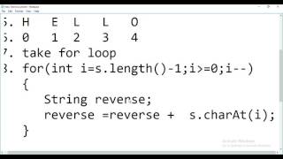 Reversing a String in java -Detailed Analysis with algorithm