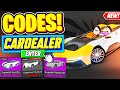 ⚠️New⚠️ ALL WORKING CODES For Car Dealership Tycoon 2024 - Roblox Car Dealership Tycoon Codes 2024