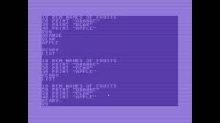 Quick intro to BASIC on the C64