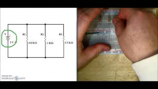 Building a 2 resistor parallel circuit