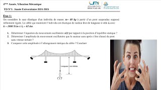 Série 5: EXO 1 TD1 Mécanique Vibratoire ENSAM MEKNES, Equation diff , résolution