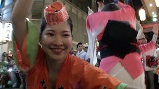 中村橋新連・かぐら連・天狗連　輪踊り　2016 中村橋阿波おどり