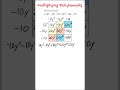 multiplying polynomials using a grid