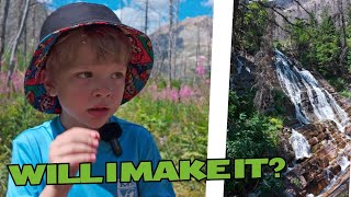 5 year old hikes to Bertha Falls | Waterton