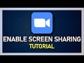 How To Enable Screen Sharing on Zoom (Windows)