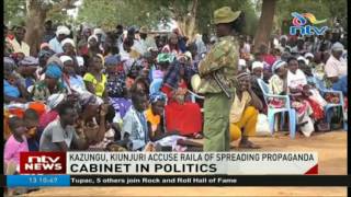 Devolution CS accuses Raila of spreading propaganda against Uhuru