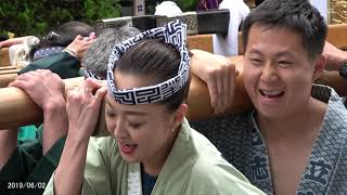 【4K】浅草橋・銀杏岡八幡神社・祭り・神輿3（2019年6月2日）