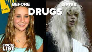 10 CELEBRITIES Before and After DRUGS