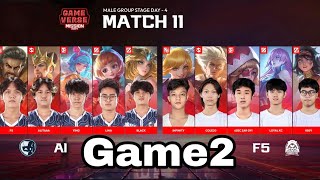 Game2: AI ESPORTS Vs FURIOUS FIVE/Game Verse Mission 2024/MLBB