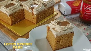 Lotus Biscoff Butter Cake