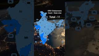 ISRO Chairpersons Count - State Wise #isro #india #nasa #space #kerala #karnataka #tamil #tamilnadu