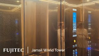 Brand-new Fujitec ZEXIA elevators – Jamsil World Tower office building, Seoul, KR