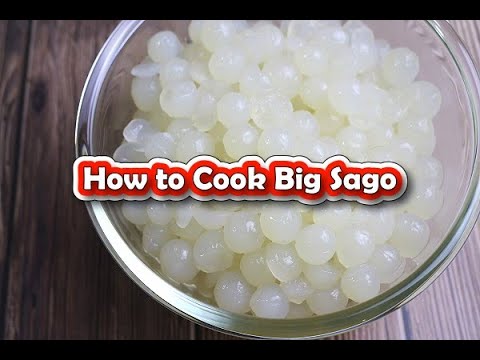 How To Cook Big Sago Youtube