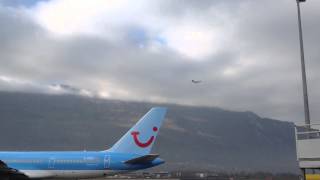 Flight taking off from Chambery Airport