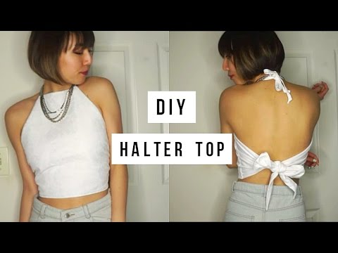 DIY: Easy Tie Back Halter Top DIY: Easy Tie Back Halter Top