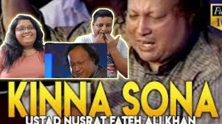 Kinna Sona Tenu Rab Ne Banaya Song Reaction | Ustaad Nusrat Fateh Ali Khan |NFAK Live | sufi qawwal