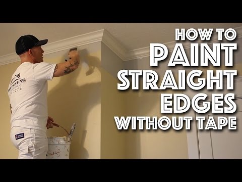 How to Paint Edges Without Tape - Cutting In Tutorial How to Paint Edges Without Tape - Cutting In Tutorial