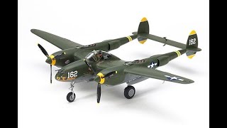 Tamiya 1/48 P-38H Lightning kit review.