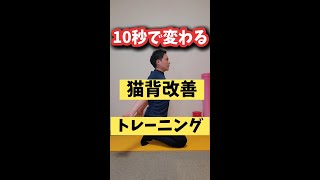 【猫背 改善】10秒で猫背が治るトレーニング #Shorts