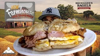 Bruegger's Bagels® | Farmhouse Egg Sandwich Review! 🍳🍞