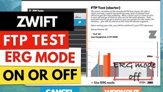Zwift FTP Test ERG Mode On or Not