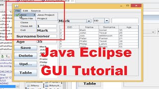 Java Eclipse GUI Tutorial 21 # How to Use JMenuBar, JMenu, JMenuItem , JComboBox ,JRadioButton