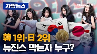 뉴진스 없는 차트가 어디야?…韓 1위·日 2위 [자막뉴스] / 채널A