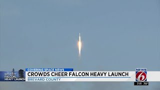 Spectators ecstatic after Falcon Heavy launch in Brevard