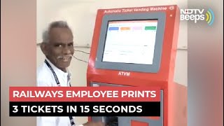 Viral: Railways Employee Prints Tickets Faster Than You Can Blink