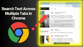 How to Search Text Across Multiple Webpages in Opened Browser Tabs | Tab Search Chrome extension