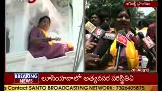 Nannapaneni Rajakumari High Drama In Gandhi Bhavan-TV5