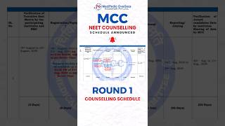 MCC Released NEET UG 2024 Counselling Schedule | MCC NEET  Counselling 2024 Start Date #neet2024