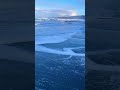 砂浜が凍り始めてきた【北海道 斜里町】